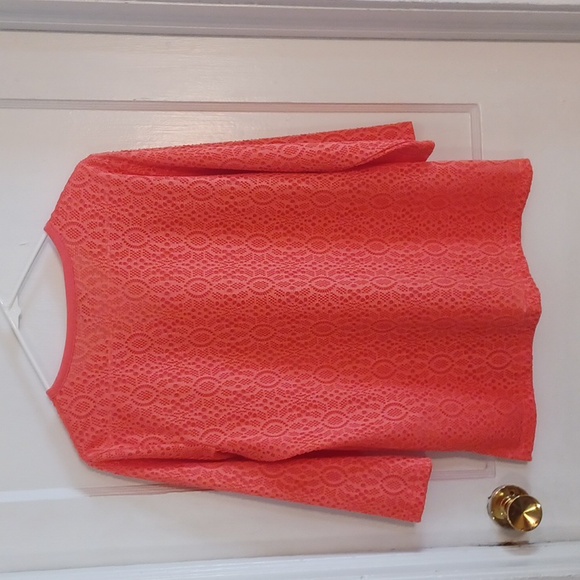 Alfred Dunner women's top size small long sleeve orange color - Picture 3 of 3